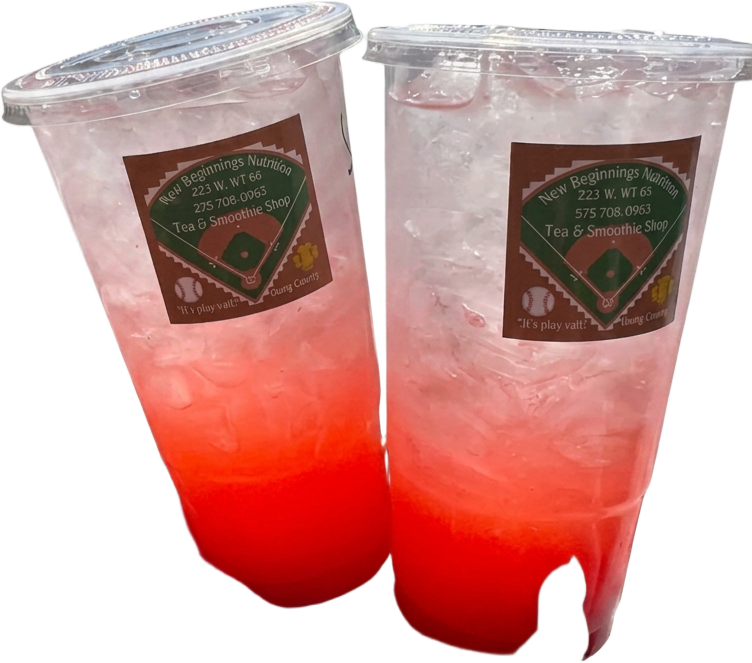 Pink Starburst loaded tea from New Beginnings Nutrition